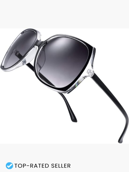Oversized Square Cat Eye Butterfly Sunglasses Hybrid Fashion Retro Jackie O main image 7